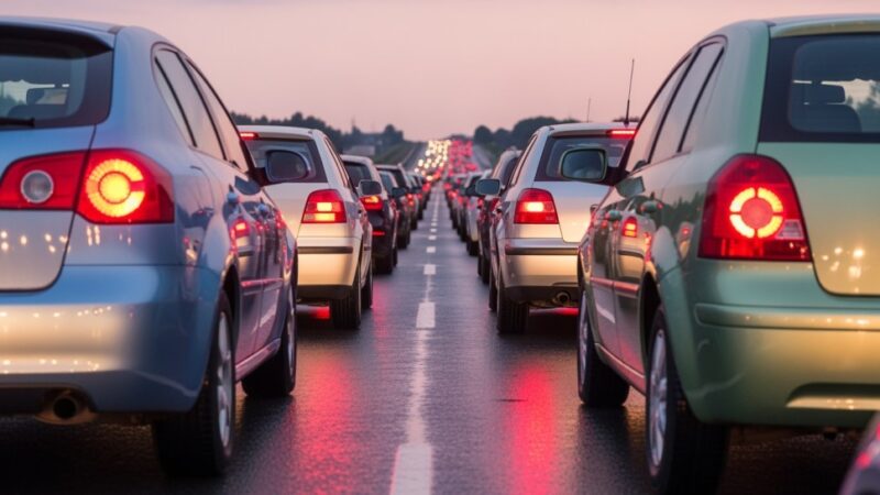 Utrudnienia na drodze krajowej – kierowcy, bądźcie czujni!
