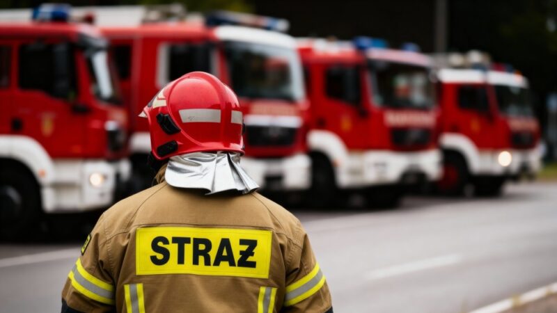 Nowy samochód ratowniczy dla OSP Nowa Wieś Ełcka – radosne powitanie!