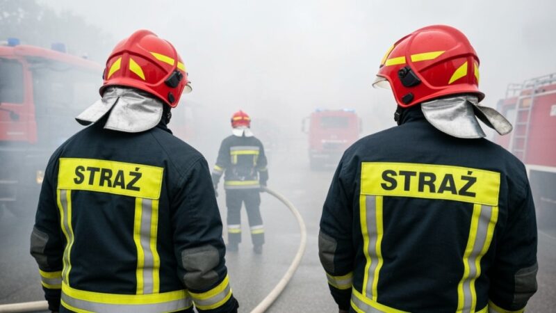 Pożar w Chrzanowie: strażacy ratują, ale nie udaje się ocalić poszkodowanego