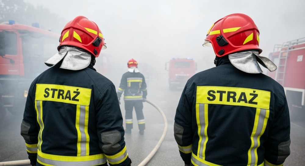 Pożar w Chrzanowie: strażacy ratują, ale nie udaje się ocalić poszkodowanego
