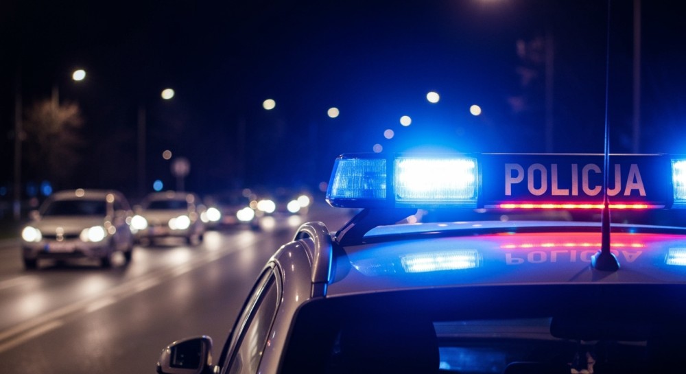 Pijany kierowca rozbił się o latarnię w Ełku