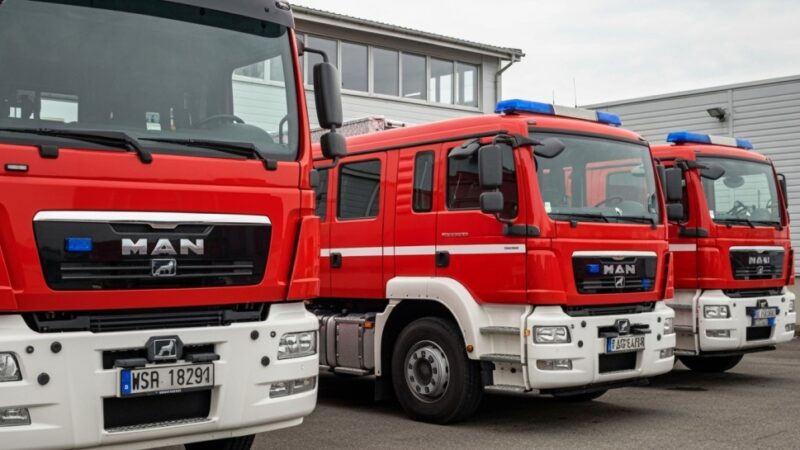 Nowoczesny wóz strażacki dla OSP w Nowej Wsi Ełckiej zwiększa bezpieczeństwo mieszkańców