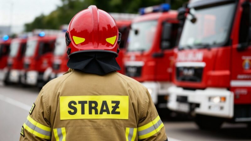 Świąteczne spotkanie opłatkowe strażaków w Ełku: tradycja i jedność w świątecznym klimacie