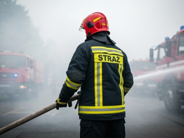 Dzielnicowi ratują życie: pożar w kominie w Ełku