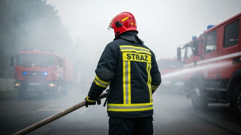 Dzielnicowi ratują życie: pożar w kominie w Ełku