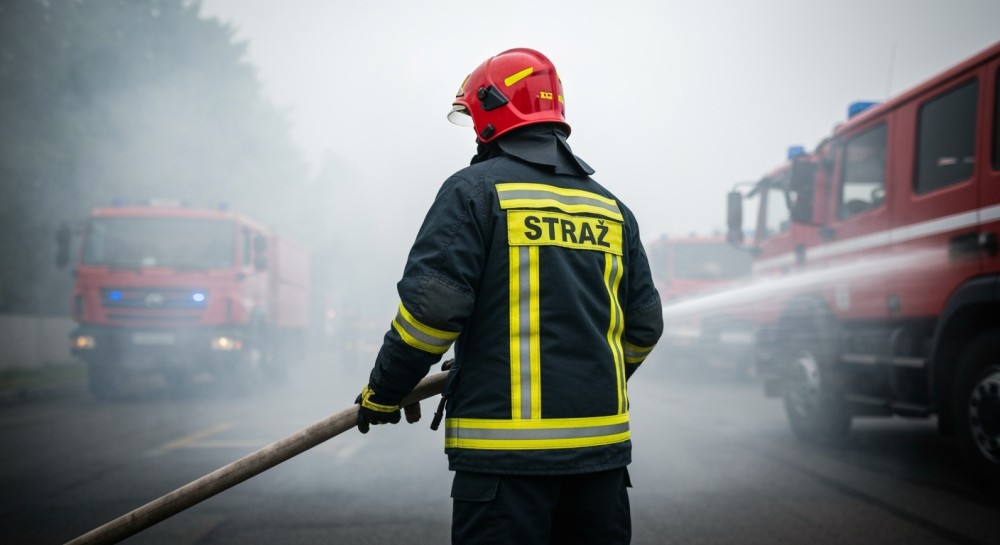 Dzielnicowi ratują życie: pożar w kominie w Ełku