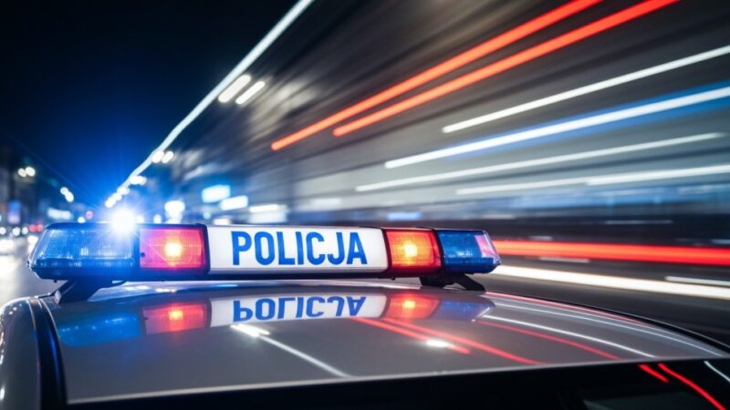 Agresywny mężczyzna zniszczył mienie i znieważył policjantów w Ełku