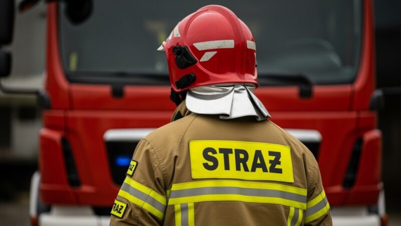 Pożar w Mrozach Wielkich: strażacy walczą z ogniem przez niemal 7 godzin