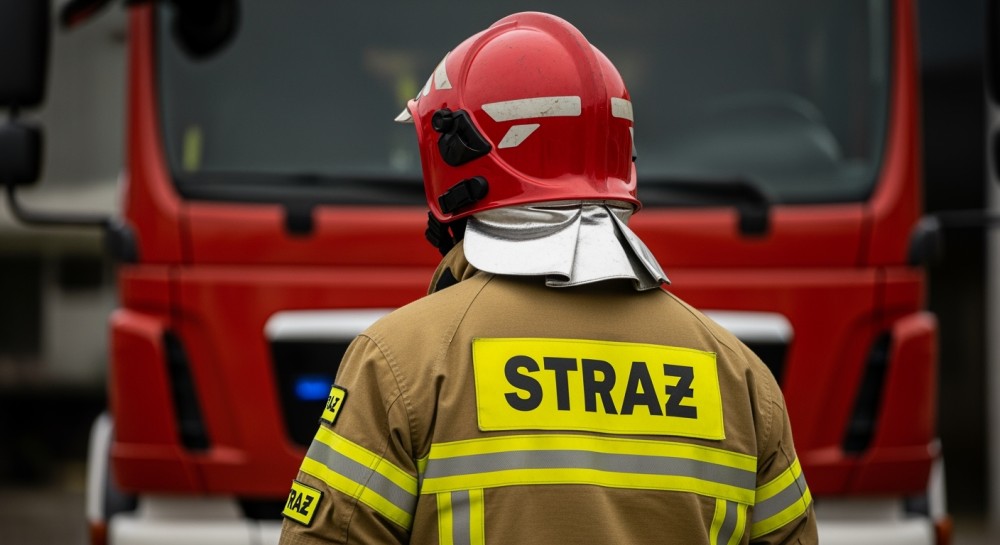 Pożar w Mrozach Wielkich: strażacy walczą z ogniem przez niemal 7 godzin