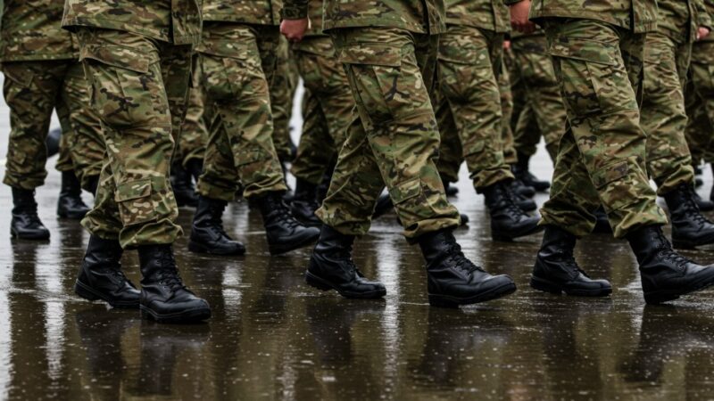 Treningi żołnierzy z użyciem pozoracji pola walki w Konieczkach
