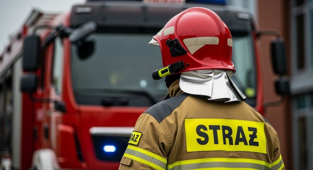 Emocjonalne zakończenie kariery strażaka Adriana Bednarowicza w Ełku