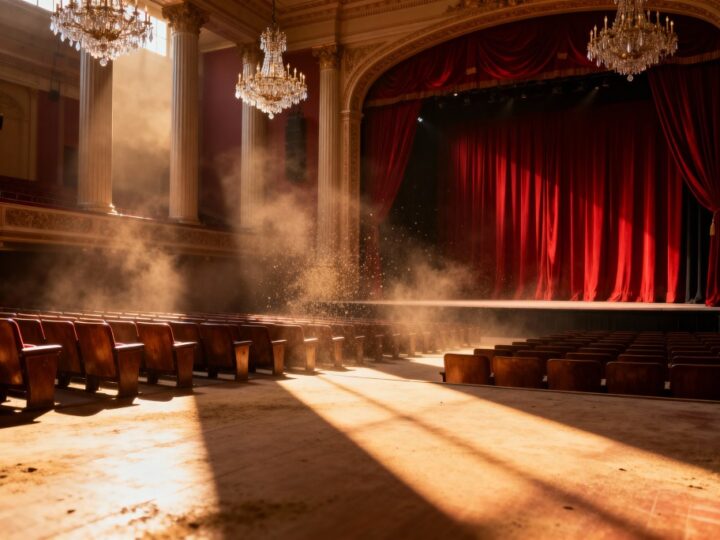 Młody doktor na finałowym spektaklu Teatru Polska